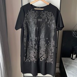 zara collection croco print dress NWT